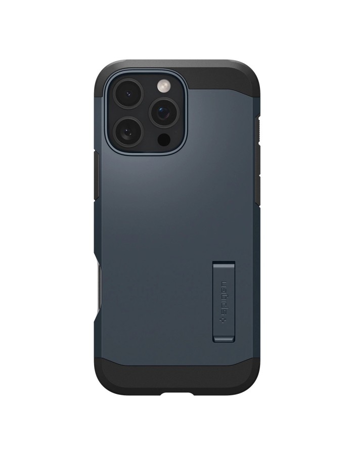 Spigen Tough Armor MagSafe Case with Stand for iPhone 16 Pro Max - Dark Gray