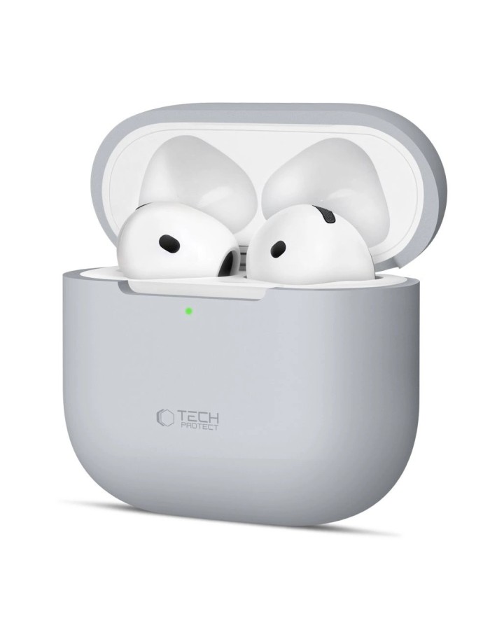 Tech-Protect Silicone Case for Apple AirPods 4 - Gray Tech-Protect Silicone Case for Apple AirPods 4 - Gray