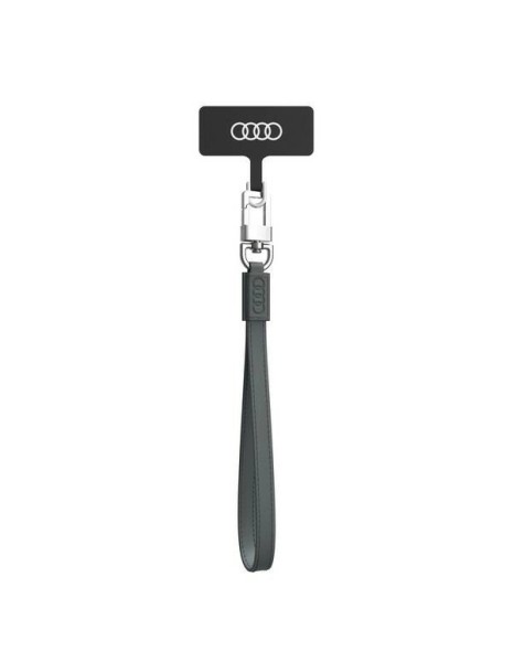 Audi Crossbody Leather Universal Lanyard 28cm x 10mm - Gray