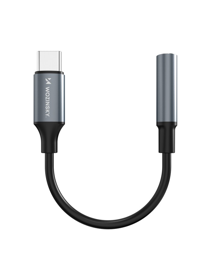 Wozinsky WACM-01 USB-C Adapter - 3.5mm Mini Jack - Black
