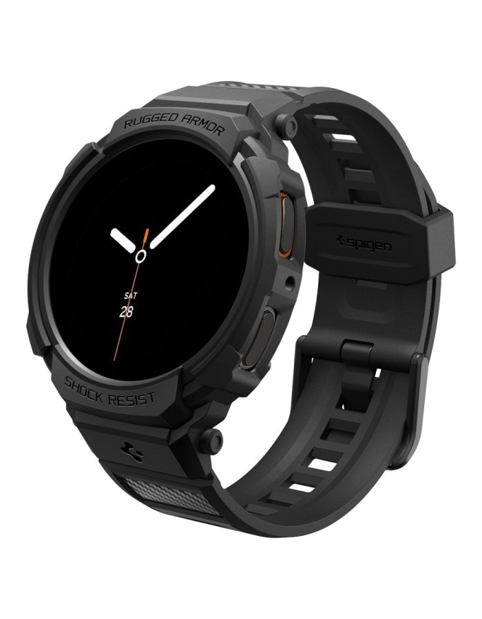Spigen Rugged Armor Pro Strap for Samsung Galaxy Watch 8 40mm - Matte Black