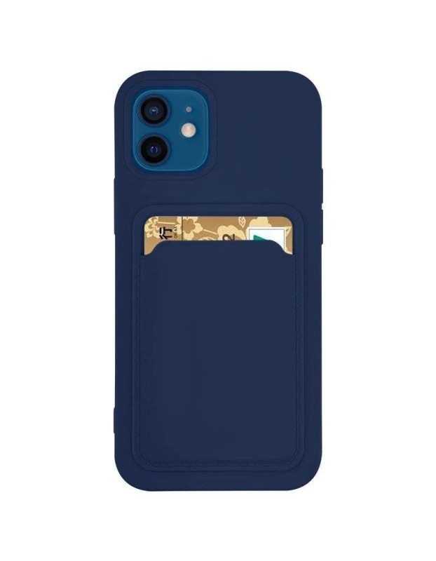 Card Case Silicone Wallet Wallet With Card Slot Documents For Xiaomi Redmi Note 10 5G / Poco M3 Pro Navy Blue Card Case Silicone Wallet Wallet With Card Slot Documents For Xiaomi Redmi Note 10 5G / Poco M3 Pro Navy Blue