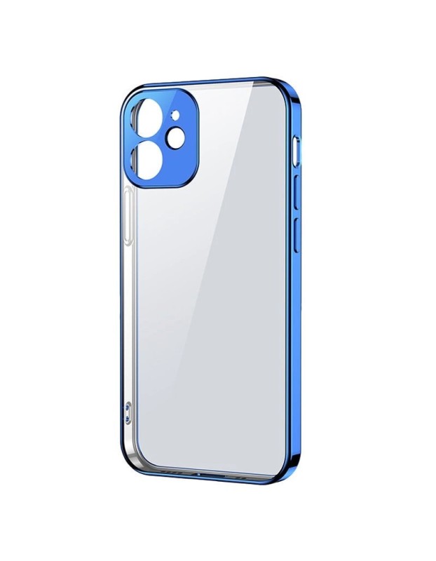 Joyroom New Beauty Series ultra thin case with electroplated frame for iPhone 12 Pro Max dark-blue (JR-BP744)