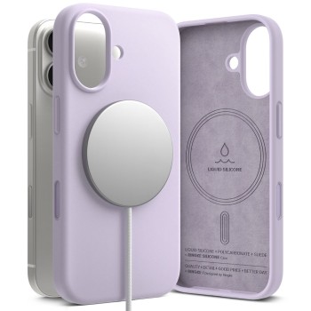 Ringke Silicone Magnetic MagSafe Case for iPhone 17 - Purple Ringke Silicone Magnetic MagSafe Case for iPhone 17 - Purple