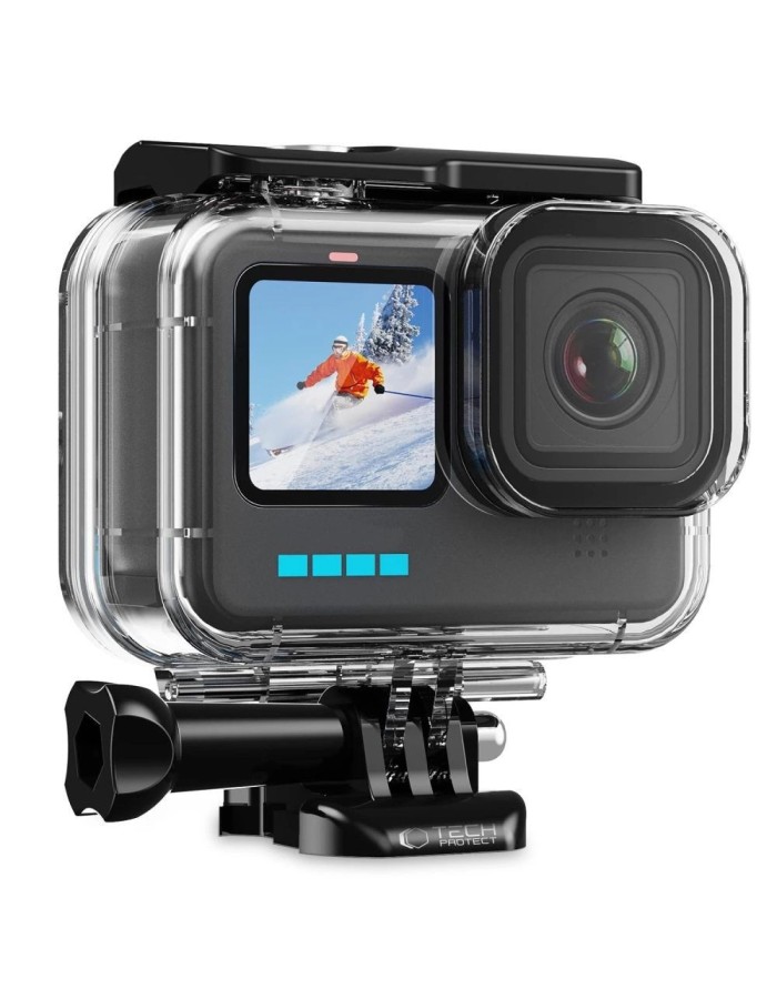 Tech-Protect GA200 Waterproof Case for GoPro Hero 9 / 10 / 11 / 12 - Transparent