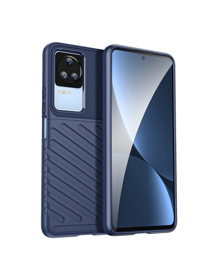 Thunder Case for Xiaomi Poco F4 5G silicone armor case blue