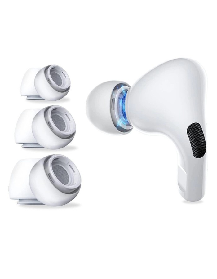 Tech-Protect Ear Tips for AirPods Pro 1 / 2 in sizes S / M / L - white (3 pcs.) Tech-Protect Ear Tips for AirPods Pro 1 / 2 in sizes S / M / L - white (3 pcs.)