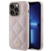 Guess Quilted Metal Logo case for iPhone 15 Pro - pink Guess Quilted Metal Logo case for iPhone 15 Pro - pink
