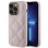 Guess Quilted Metal Logo case for iPhone 15 Pro - pink