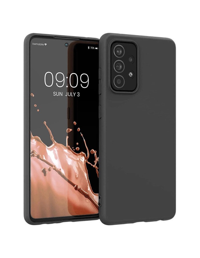 Silicone Case Soft Flexible Rubber Cover for Samsung Galaxy A22 4G black Silicone Case Soft Flexible Rubber Cover for Samsung Galaxy A22 4G black