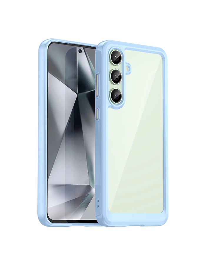 Outer Space Case with Gel Frame for Samsung Galaxy S24 FE - Blue