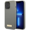 Guess GUHMP13LSPLG iPhone 13 Pro / 13 6.1" grey/grey hard case Silicone Logo Plate MagSafe Guess GUHMP13LSPLG iPhone 13 Pro / 13 6.1" grey/grey hard case Silicone Logo Plate MagSafe