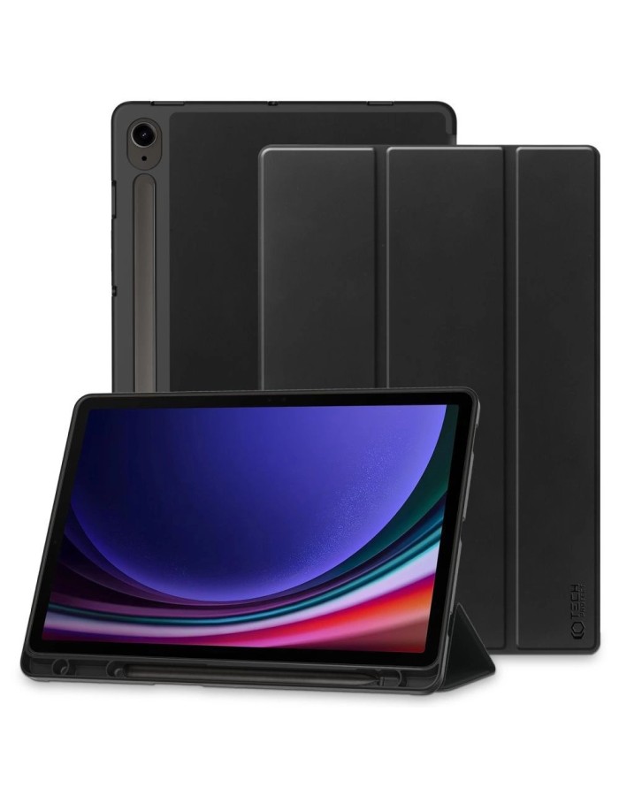 Tech-Protect SC Pen Case for Samsung Galaxy Tab S9 FE 10.9" X510 / X516B - Black
