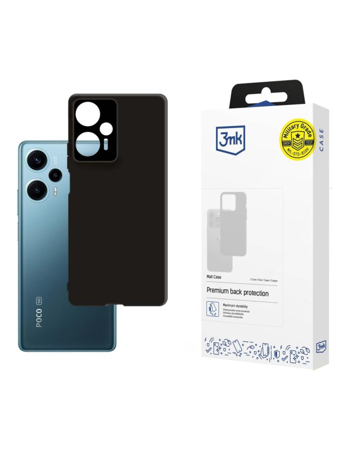 3mk Matt Case for Poco F5 - black