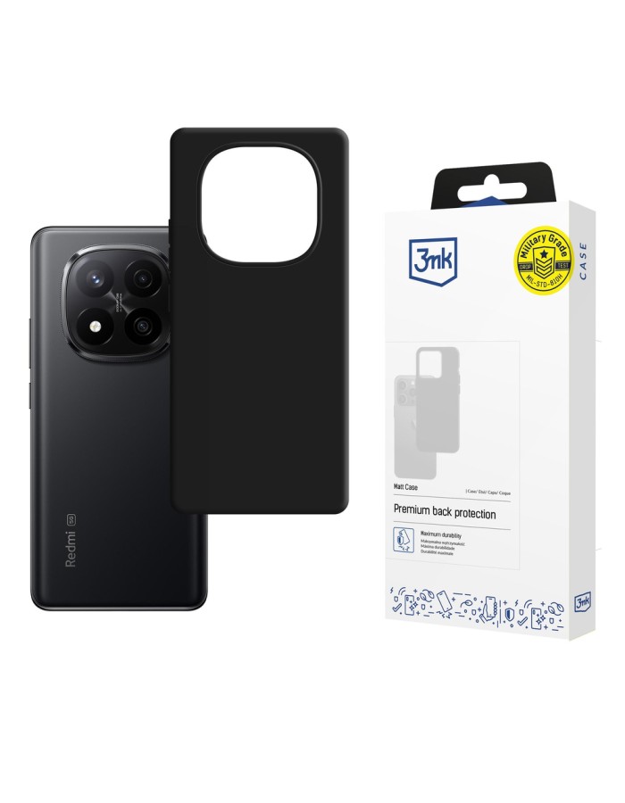 3mk Matt Case for Xiaomi Redmi Note 15 5G - black