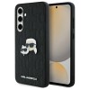 Karl Lagerfeld KLHCS24FEPGKLKCPK Sam S24 FE S721 black/black hardcase Monogram Karl&amp;amp;Chaoupette Head Pin