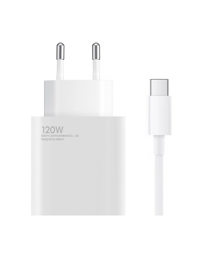 Xiaomi BHR9462EU 120W 6A USB-A Wall Charger with USB-C Cable - White