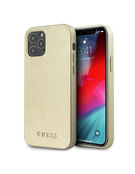 Guess GUHCP12LIGLGO iPhone 12 Pro Max 6.7" gold/gold hardcase Iridescent Guess GUHCP12LIGLGO iPhone 12 Pro Max 6.7" gold/gold hardcase Iridescent