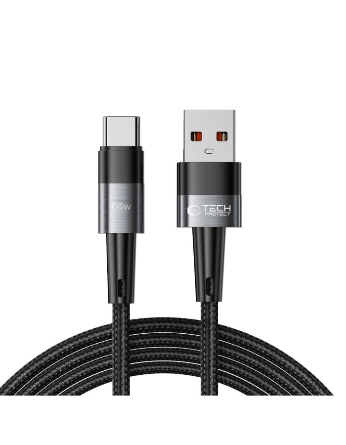 Tech-Protect UltraBoost USB-C / USB-C 66W 6A 2m Cable - Gray Tech-Protect UltraBoost USB-C / USB-C 66W 6A 2m Cable - Gray