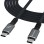 Wozinsky WPS-UY41S USB-C USB4 Cable 40Gb/s 240W 1m 4K - Black