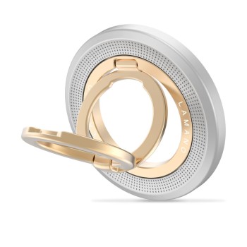 Tech-Protect MMR700 Lamano MagSafe Magnetic Phone Holder - Gray and Gold Tech-Protect MMR700 Lamano MagSafe Magnetic Phone Holder - Gray and Gold