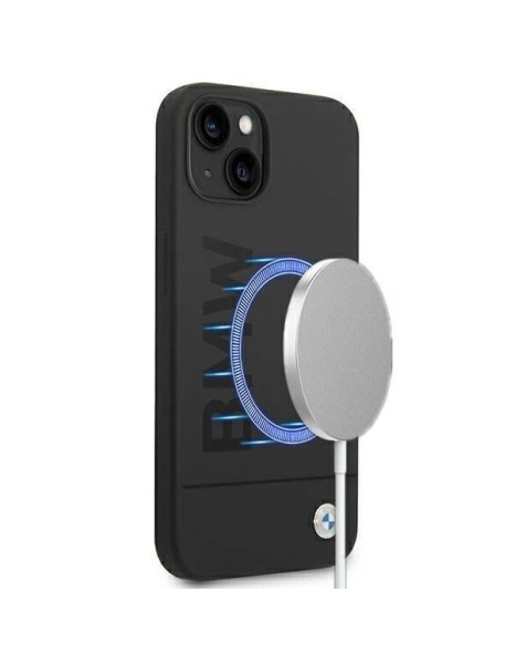 Case BMW BMHMP14MSLBLBK iPhone 14 Plus 6.7 "black / black hardcase Silicone Signature Logo Magsafe