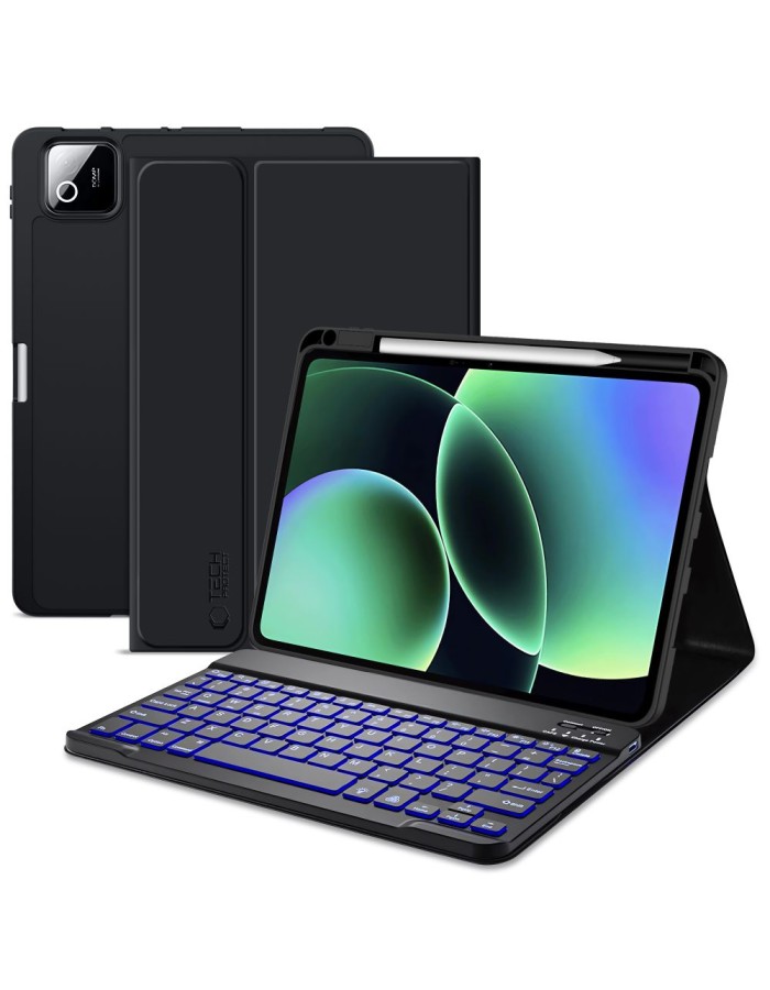 Tech-Protect SC Pen + Keyboard Case for Xiaomi Pad 11.2" 7 / 7 Pro / 8 / 8 Pro - Black