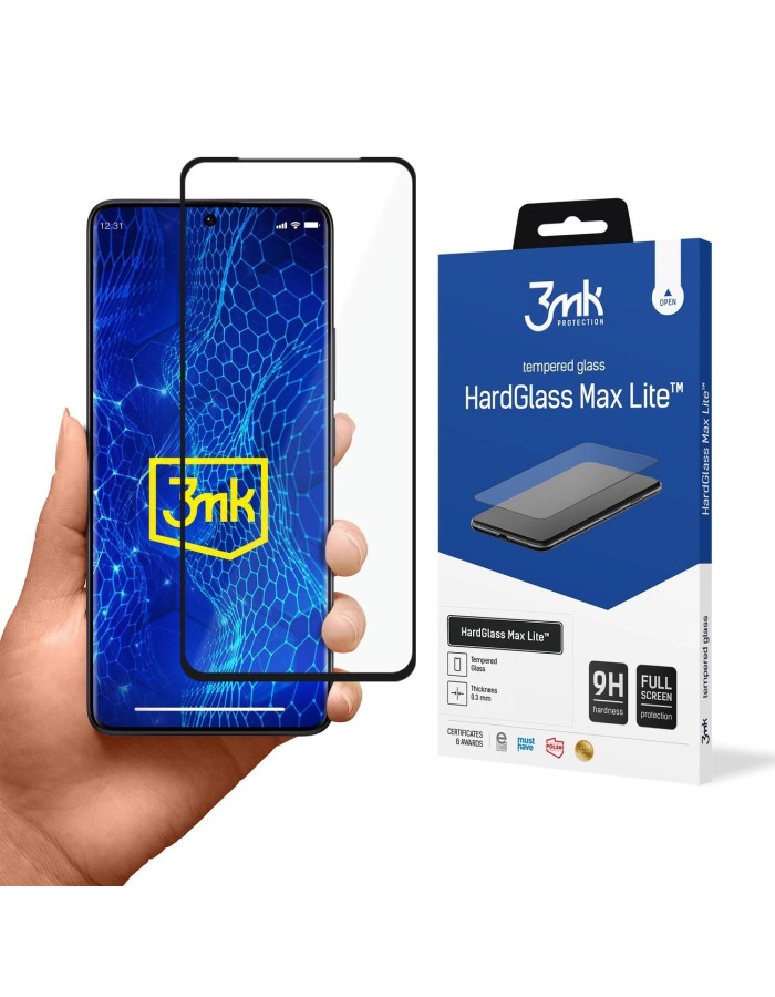 Tempered glass 3mk HardGlass Max Lite with black frame for Xiaomi Redmi Note 13 Pro+ Tempered glass 3mk HardGlass Max Lite with black frame for Xiaomi Redmi Note 13 Pro+