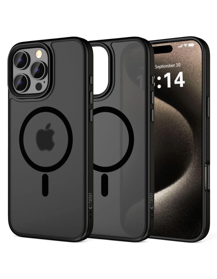 Tech-Protect MagMat MagSafe iPhone 16 Pro Case - Black Tech-Protect MagMat MagSafe iPhone 16 Pro Case - Black