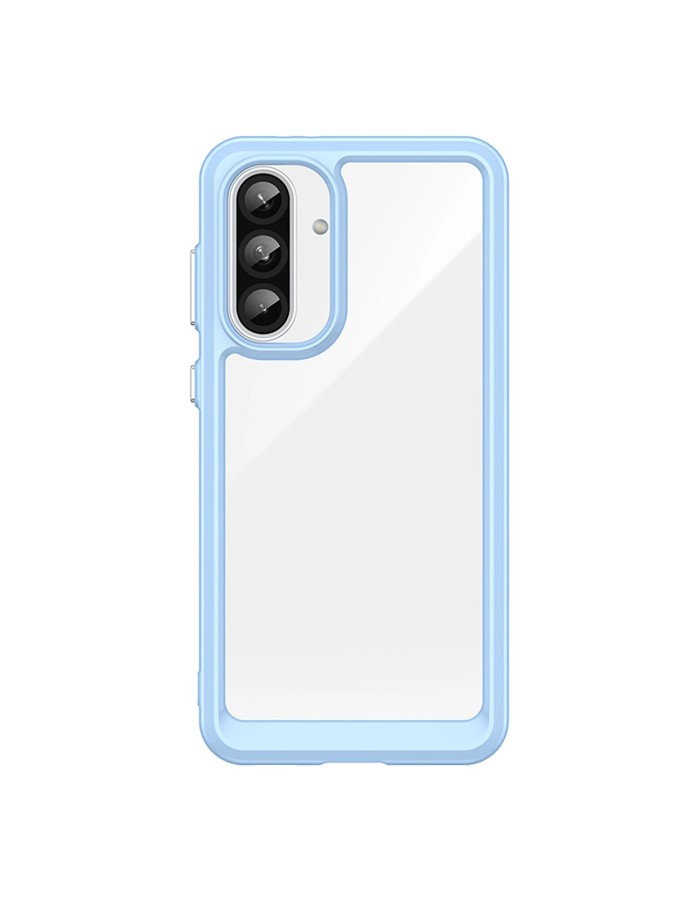 Outer Space Case for Samsung Galaxy A36 Cover with Flexible Frame - Blue