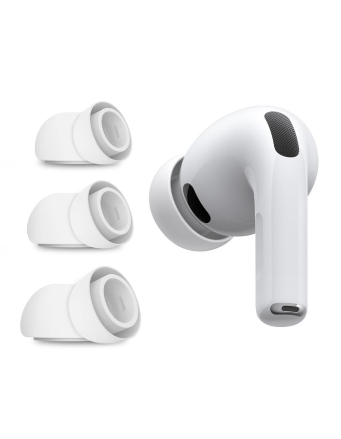 Tech-Protect Ear Tips for AirPods Pro 3 in sizes S / M / L 3-pack - white