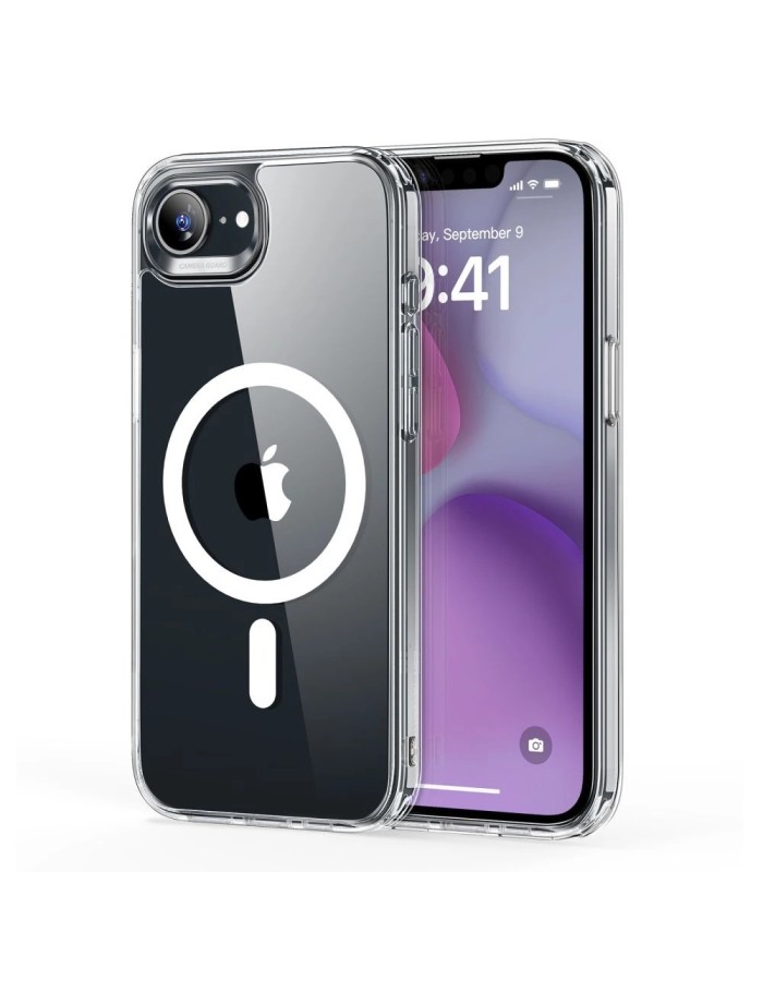 ESR Classic Hybrid Halolock MagSafe Case for iPhone 16e / 17e - Transparent ESR Classic Hybrid Halolock MagSafe Case for iPhone 16e / 17e - Transparent