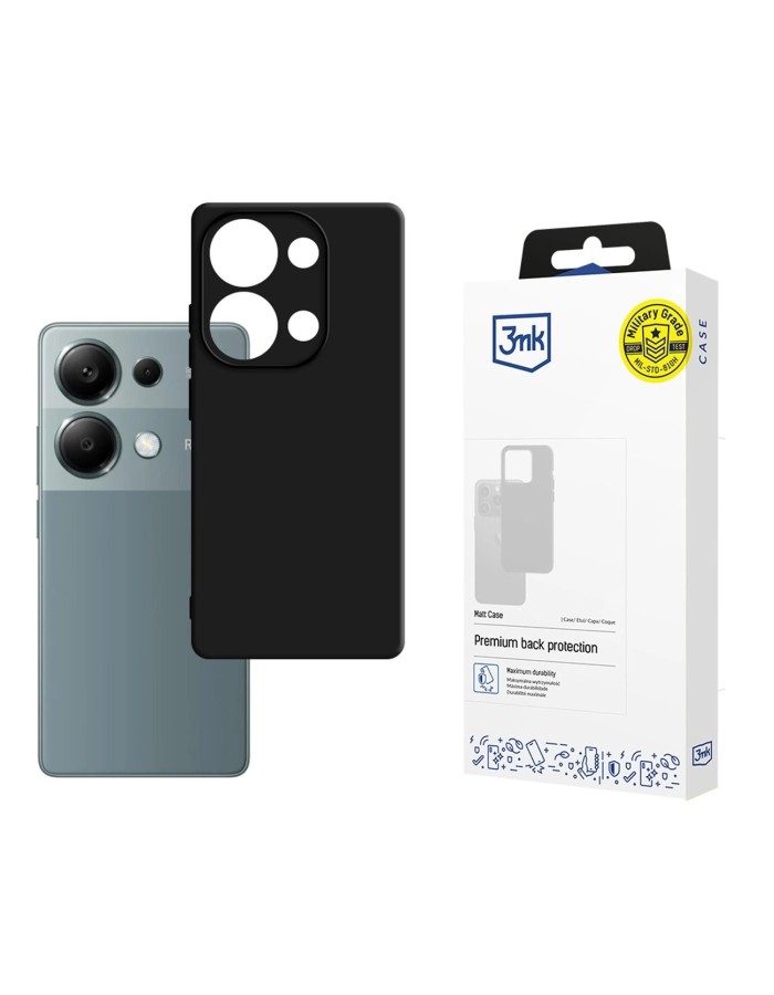 3mk Matt Case for Xiaomi Redmi Note 13 Pro - black