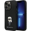 Karl Lagerfeld KLHCP14LSMHKNPK case for iPhone 14 Pro - black Silicone Ikonik Metal Pin