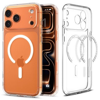 Spigen Ultra Hybrid MagSafe Case for iPhone 17 Pro - Clear and White Spigen Ultra Hybrid MagSafe Case for iPhone 17 Pro - Clear and White