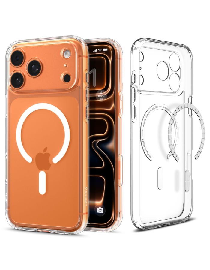Spigen Ultra Hybrid MagSafe Case for iPhone 17 Pro - Clear and White Spigen Ultra Hybrid MagSafe Case for iPhone 17 Pro - Clear and White