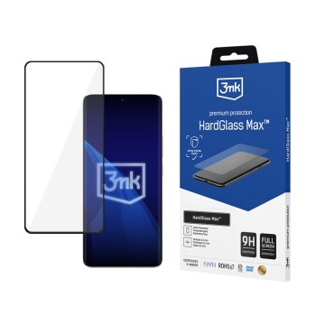 Reinforced full-screen tempered glass 3mk HardGlass Max Black for Xiaomi Redmi Note 13 Pro+ Reinforced full-screen tempered glass 3mk HardGlass Max Black for Xiaomi Redmi Note 13 Pro+