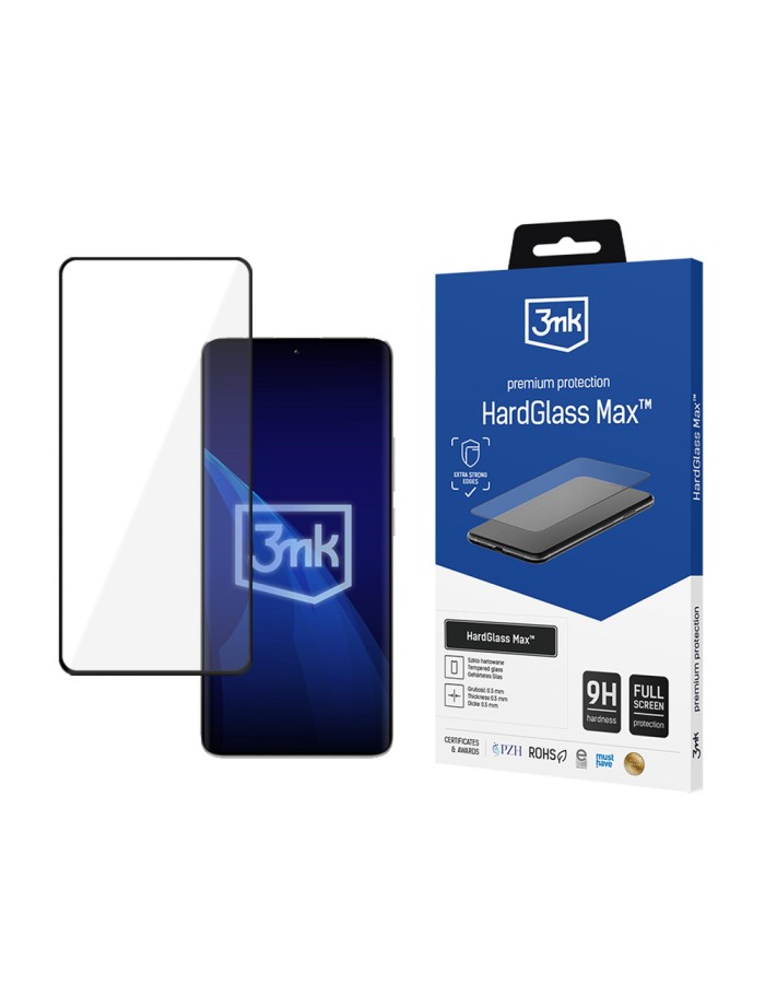 Reinforced full-screen tempered glass 3mk HardGlass Max Black for Xiaomi Redmi Note 13 Pro+ Reinforced full-screen tempered glass 3mk HardGlass Max Black for Xiaomi Redmi Note 13 Pro+