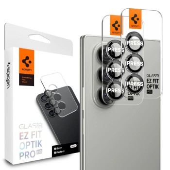 Spigen Optik Pro HD Glas.TR EZ Fit 2-pack Camera Protector for Samsung Galaxy Z Fold 7 - Black Spigen Optik Pro HD Glas.TR EZ Fit 2-pack Camera Protector for Samsung Galaxy Z Fold 7 - Black