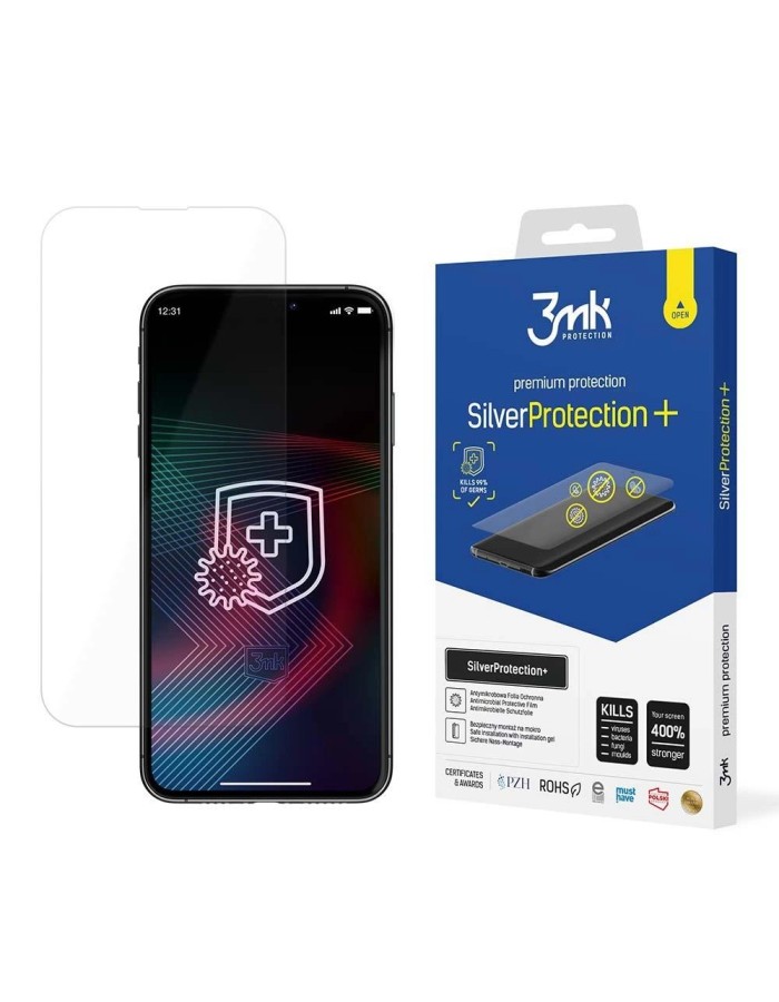 3mk Silver Protection+ Antibacterial Screen Protector for iPhone 14 Pro / iPhone 14 Gamers 3mk Silver Protection+ Antibacterial Screen Protector for iPhone 14 Pro / iPhone 14 Gamers