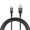 Dudao L3SM USB-A - MicroUSB 3A 1.2m Braided Cable - Black Dudao L3SM USB-A - MicroUSB 3A 1.2m Braided Cable - Black