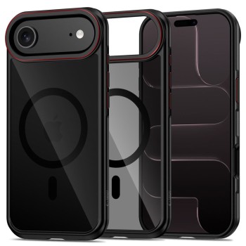 Tech-Protect MagHybrid MagSafe Case for iPhone Air - Black and Red Tech-Protect MagHybrid MagSafe Case for iPhone Air - Black and Red