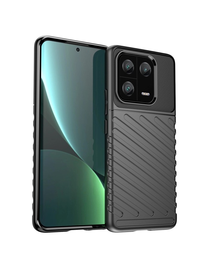 Thunder Case case for Xiaomi 13 Pro silicone armor case black Thunder Case case for Xiaomi 13 Pro silicone armor case black