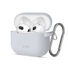 Tech-Protect Silicone Hook Case for Apple AirPods 3 - Gray Tech-Protect Silicone Hook Case for Apple AirPods 3 - Gray