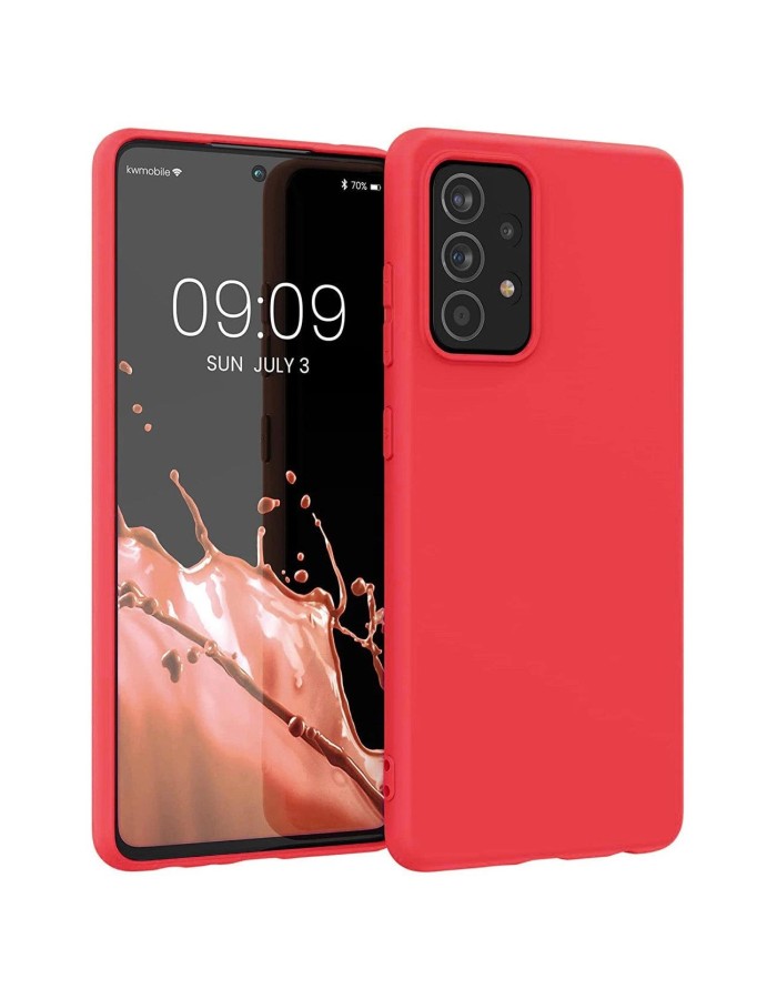 Silicone Case Soft Flexible Rubber Cover for Samsung Galaxy A22 4G red Silicone Case Soft Flexible Rubber Cover for Samsung Galaxy A22 4G red