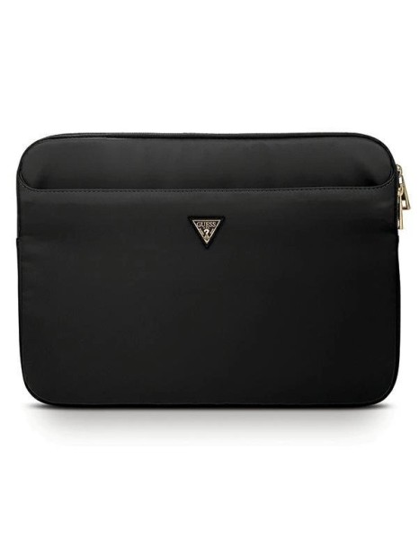 Guess Nylon Triangle Logo sleeve for a 13" laptop - black Guess Nylon Triangle Logo sleeve for a 13" laptop - black