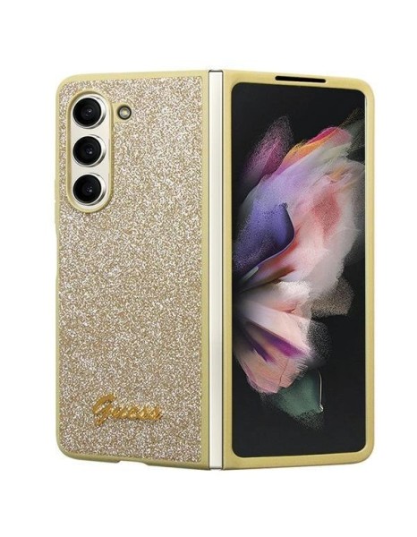 Guess Glitter Script case for Samsung Galaxy Z Fold 5 - gold Guess Glitter Script case for Samsung Galaxy Z Fold 5 - gold