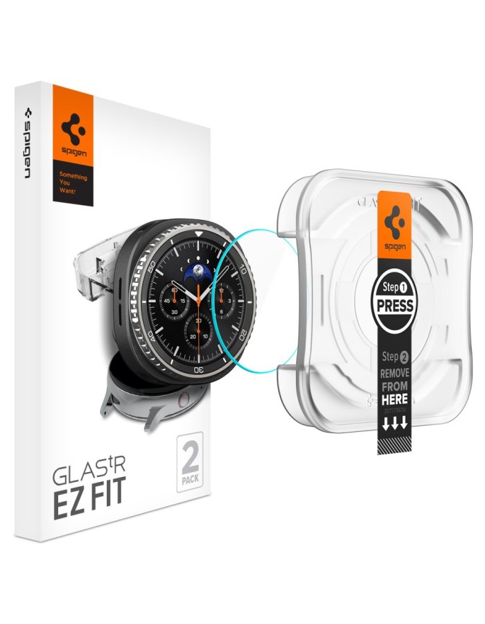 Spigen Glas.TR ”Ez-Fit” Tempered Glass for Samsung Galaxy Watch 8 46mm - Transparent