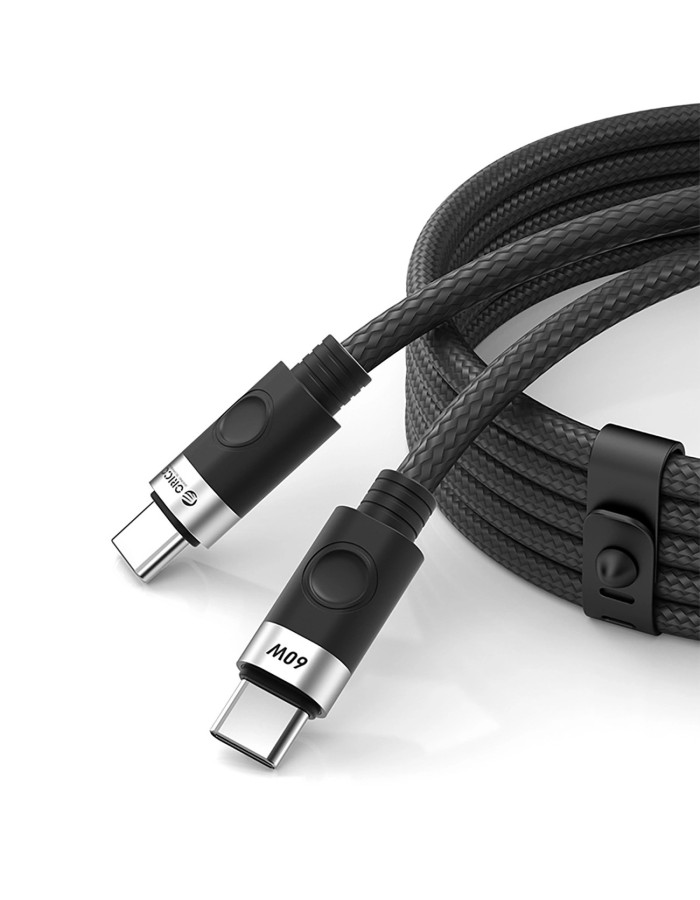 Orico CDX 60W 3A Power Delivery USB-C - USB-C 1m Cable - Black Orico CDX 60W 3A Power Delivery USB-C - USB-C 1m Cable - Black