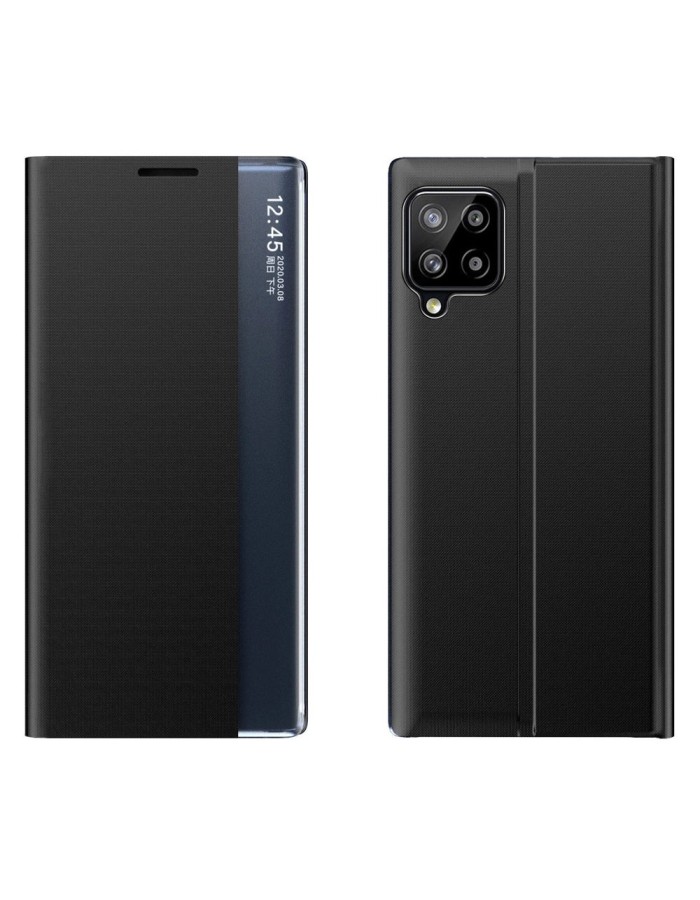Sleep Case Bookcase Type Case with Smart Window for Samsung Galaxy A22 4G black